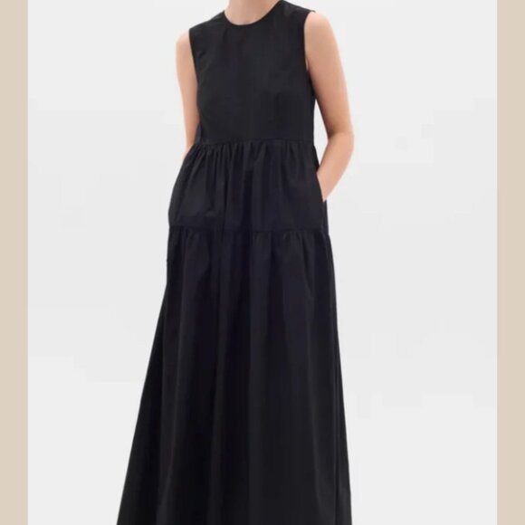 In Wear Dresses & Skirts - In Wear Black Cotton Maxi Dress